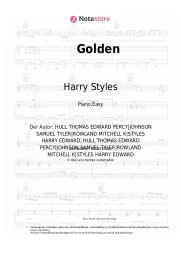 Noten, Akkorde Harry Styles - Golden