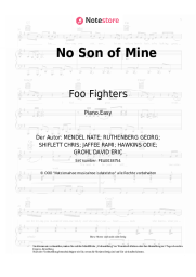 Noten, Akkorde Foo Fighters - No Son of Mine
