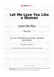 Noten, Akkorde Lana Del Rey - Let Me Love You Like a Woman