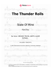Noten, Akkorde State Of Mine, No Resolve - The Thunder Rolls