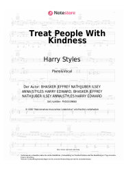 Noten, Akkorde Harry Styles - Treat People With Kindness
