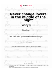 undefined Boney M - Never change lovers in the middle of the night