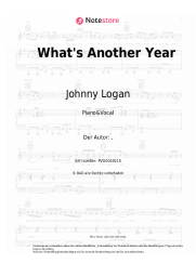 undefined Johnny Logan - What's Another Year