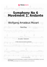 undefined Wolfgang Amadeus Mozart - Symphony No 6 Movement 2, Andante