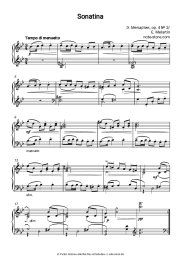Noten, Akkorde Erkki Melartin - Sonatina Op. 84, No. 2