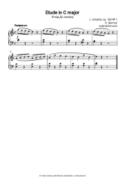 Noten, Akkorde Ludvig Schytte - Etude in C major op. 160 № 1