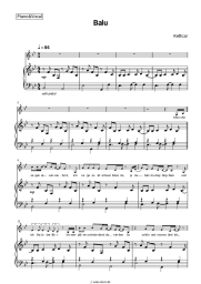 Noten, Akkorde Kettcar - Balu