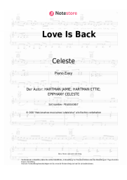 Noten, Akkorde Celeste - Love Is Back