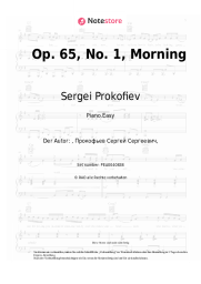undefined Sergei Prokofiev - Op. 65, No. 1, Morning