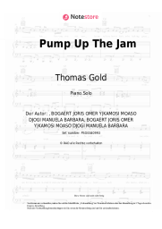 Noten, Akkorde Thomas Gold - Pump Up The Jam