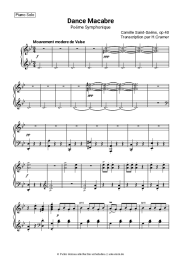 Noten, Akkorde Camille Saint-Saens - Danse macabre, Op. 40