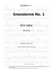 Noten, Akkorde Erik Satie - Gnossienne No.1 Lent