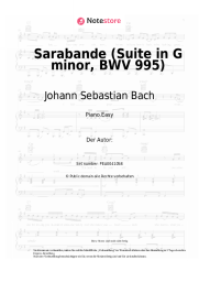 undefined Johann Sebastian Bach - Sarabande (Suite in G minor, BWV 995)