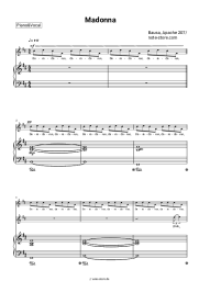 Noten, Akkorde Bausa, Apache 207 - Madonna