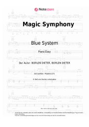 Noten, Akkorde Blue System - Magic Symphony