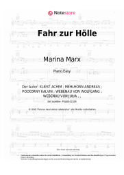 Noten, Akkorde Marina Marx, Karsten Walter - Fahr zur Hölle