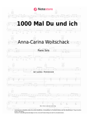 Noten, Akkorde Anna-Carina Woitschack, Stefan Mross - 1000 Mal Du und ich