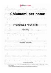 Noten, Akkorde Francesca Michielin, Fedez - Chiamami per nome
