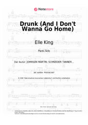 Noten, Akkorde Elle King, Miranda Lambert - Drunk (And I Don't Wanna Go Home)