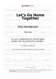 Noten, Akkorde Ella Henderson, Tom Grennan - Let’s Go Home Together