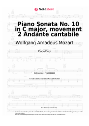 undefined Wolfgang Amadeus Mozart - Piano Sonata No. 10 in C major, movement 2 Andante cantabile