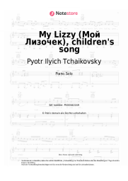 undefined Pyotr Ilyich Tchaikovsky - My Lizzy (Мой Лизочек), children's song