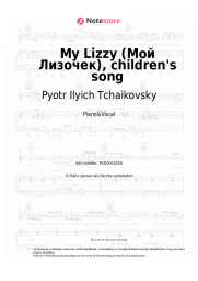 undefined Pyotr Ilyich Tchaikovsky - My Lizzy (Мой Лизочек), children's song