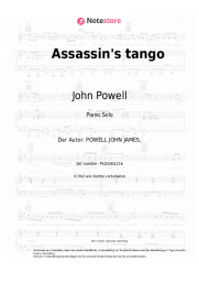 Noten, Akkorde John Powell - Assassin's tango