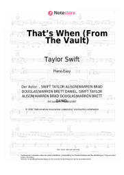 undefined Taylor Swift, Keith Urban - That’s When (From The Vault)