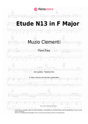 Noten, Akkorde Muzio Clementi - Etude No.13 in F Major