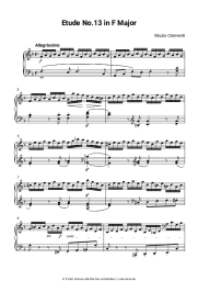 Noten, Akkorde Muzio Clementi - Etude No.13 in F Major