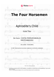 Noten, Akkorde Aphrodite's Child - The Four Horsemen