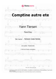 Noten, Akkorde Yann Tiersen - Comptine autre ete