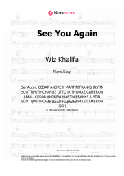 Noten, Akkorde Wiz Khalifa, Charlie Puth - See You Again