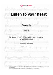 Noten, Akkorde Roxette - Listen to your heart
