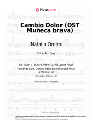 Noten, Akkorde Natalia Oreiro - Cambio Dolor (OST Muñeca brava)