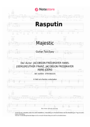 Noten, Akkorde Majestic, Boney M - Rasputin