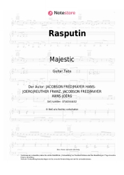 Noten, Akkorde Majestic, Boney M - Rasputin