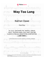 Noten, Akkorde Nathan Dawe, Anne-Marie, MoStack - Way Too Long