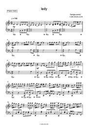 Noten, Akkorde Sangiovanni - lady