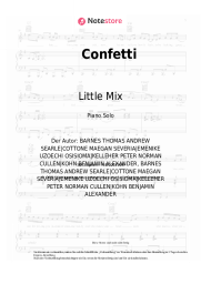 Noten, Akkorde Little Mix, Saweetie - Confetti
