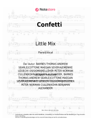 Noten, Akkorde Little Mix, Saweetie - Confetti