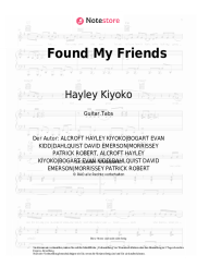 Noten, Akkorde Hayley Kiyoko - Found My Friends