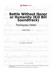 undefined Tomoyasu Hotei - Battle Without Honor or Humanity (Kill Bill Soundtrack)