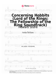 Noten, Akkorde Howard Shore - Concerning Hobbits (Lord of the Rings: The Fellowship of the Ring Soundtrack)