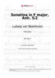 undefined Ludwig van Beethoven - Sonatina in F major, Anh. 5/2