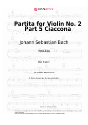 undefined Johann Sebastian Bach - Partita for Violin No. 2 Part 5 Ciaccona (BWV 1004)