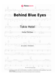 undefined Tokio Hotel, VIZE - Behind Blue Eyes