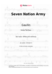 Noten, Akkorde Gaullin, Julian Perretta - Seven Nation Army