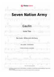 Noten, Akkorde Gaullin, Julian Perretta - Seven Nation Army